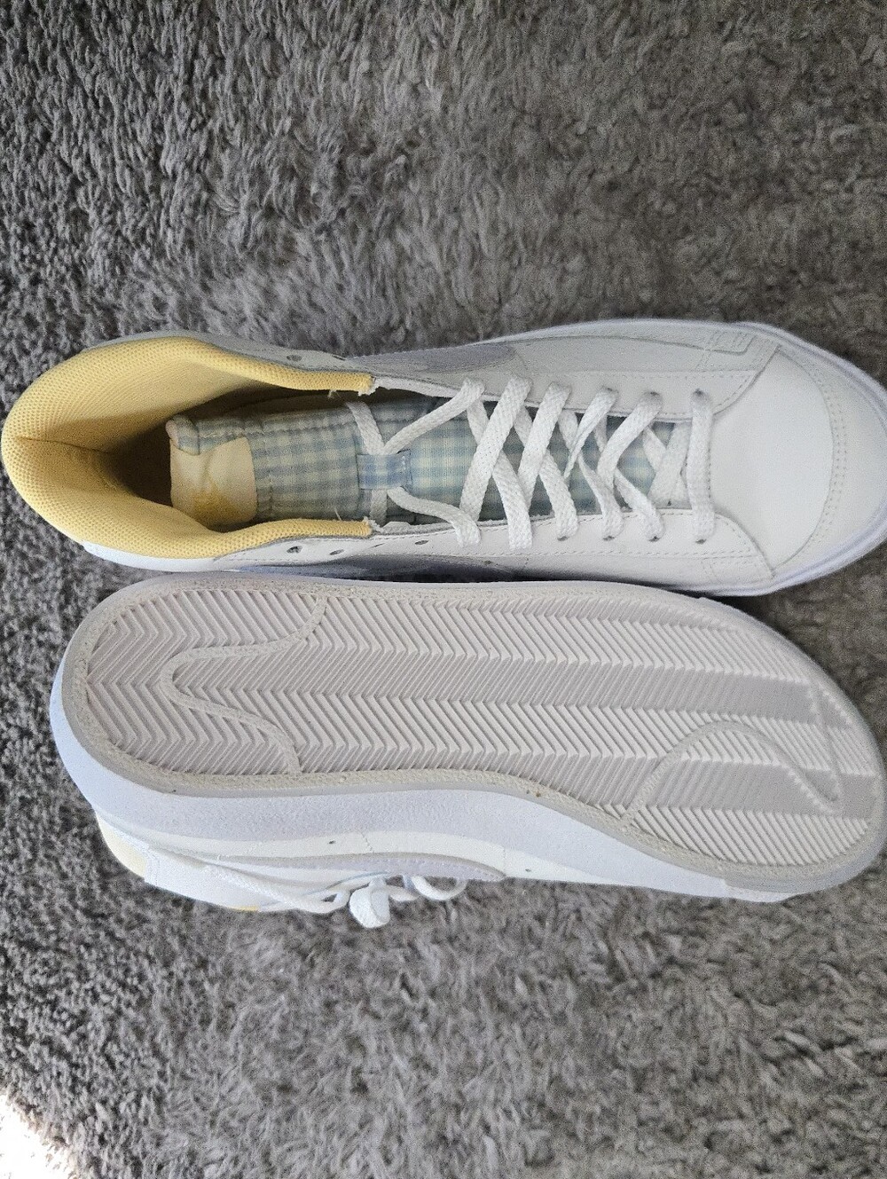 Nike Blazer Mid 77 Girls 7Y Easter Style Yellow Violet And Whit 1026 - Picture 5 of 8